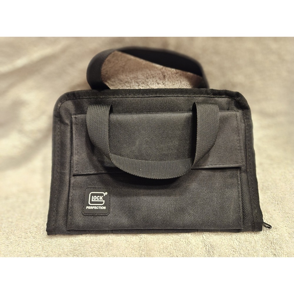 Glock Carrying Case For Single Pistol Black/orange with lubrication guide inside